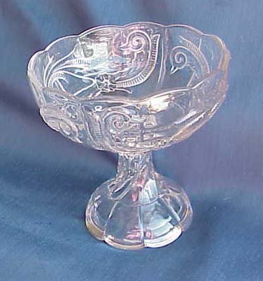 Small Clear Glass Compote or Candy Dish - Memory Lane Collectibles