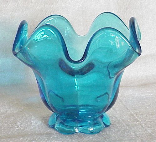 Vibrant Blue Glass Bowl - Looks like Viking