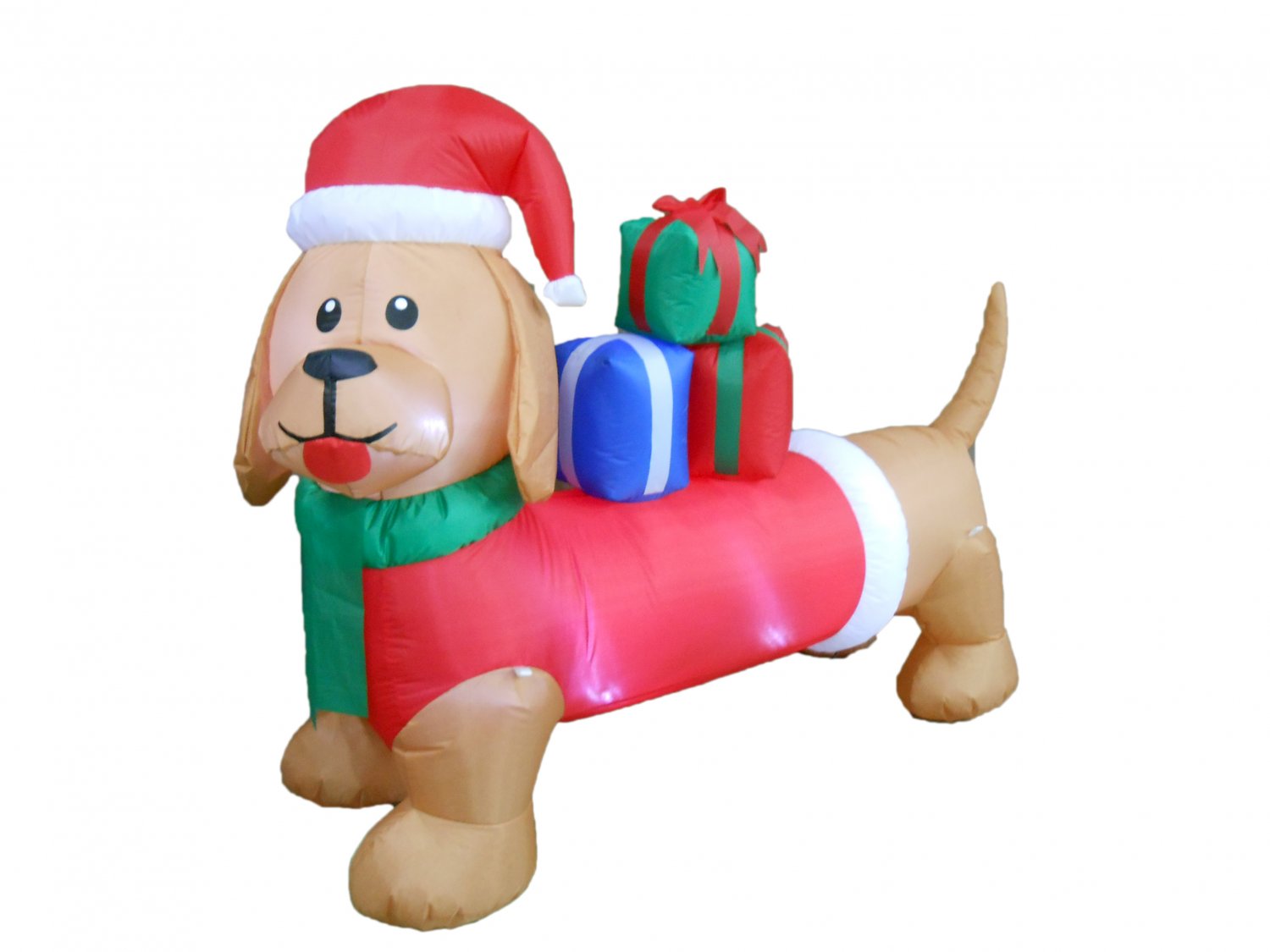 6 Foot Long Christmas Inflatable Dog Yard Decoration #272
