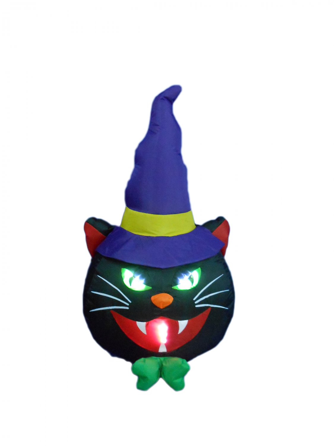 4 Foot Tall Halloween Inflatable Black Cat with Hat Decoration #276