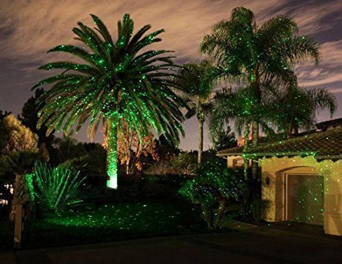 Green and Red Garden Tree and Outdoor Wall Decoration Laser Lights for Holiday Lighting #281