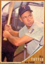 '62 Bill Tuttle - Topps #298 - Twins