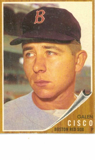 '62 Galen Cisco - Topps #301 - Red Sox