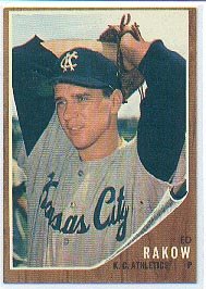 '62 Ed Rakow - Topps #342 - KC Athletics