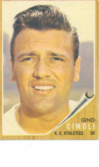 '62 Gino Cimoli - Topps #402 - KC Athletics