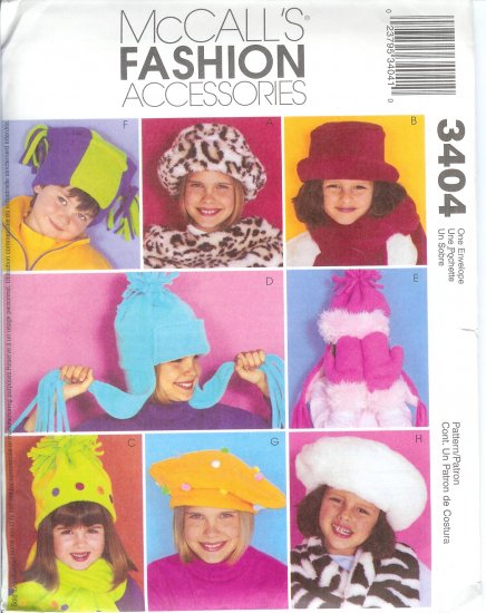 M3404 McCall Pattern FASHION ACCESSORIES