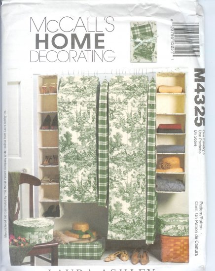 M4325 McCalls Pattern LAURA ASHLEY Home Decorating