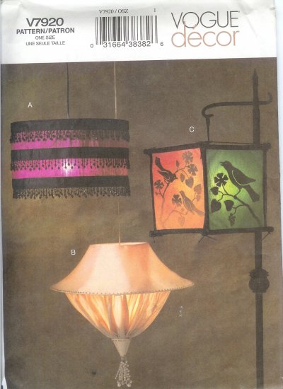 V7920 Vogue Pattern Decor Lamps