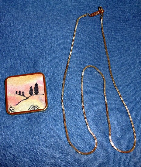 Signed NAPIER Chain with Brooche