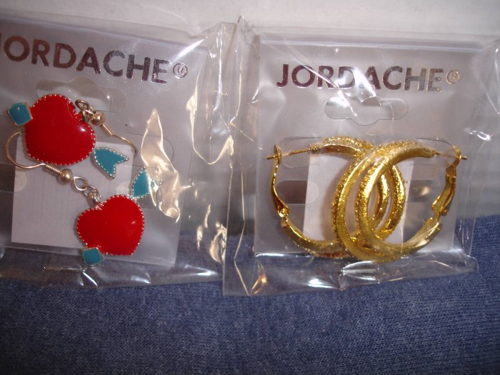 2 Pairs of NIP JORDACHE earrings