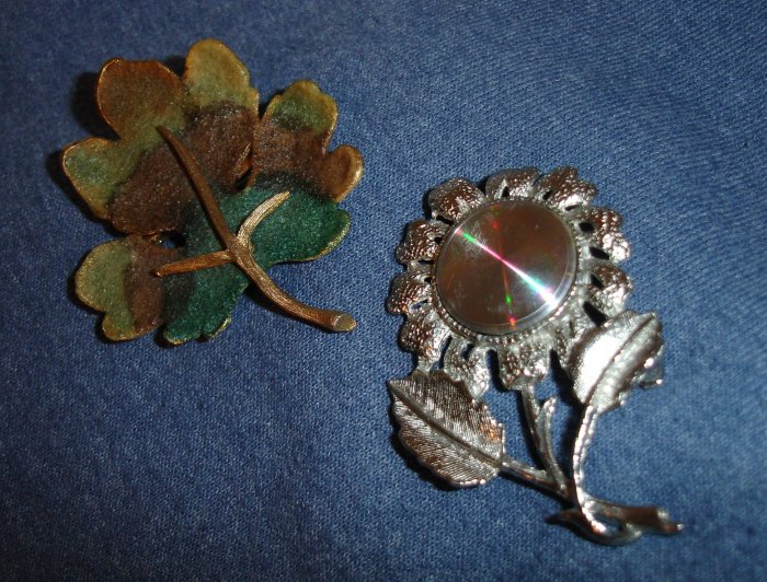 2 Signed Brooches - BSK and 1960's Jewelarama