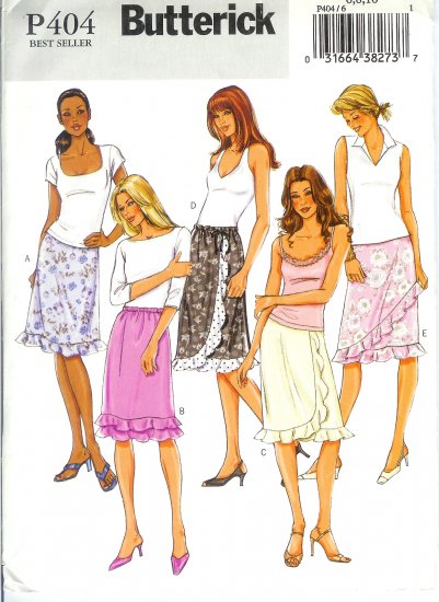 BP404 Butterick Pattern EASY Skirt Misses Size 6,8,10