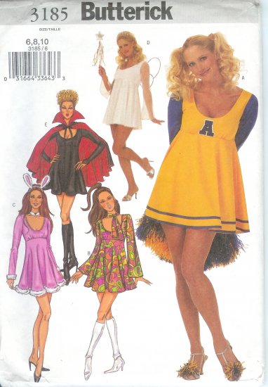 B3185 Butterick Pattern Costumes Misses Size 6, 8, 10 OOP