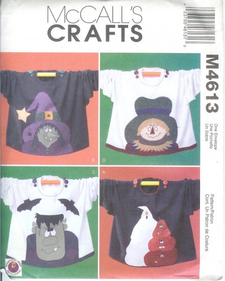 M4613 McCalls Pattern CRAFTS Sweatshirt Appliques