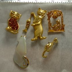 Cat Pins / Brooches - AJC