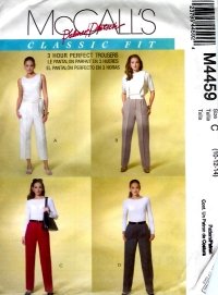 M4459 McCalls Pattern PALMER PLETSCH Pants in 2 Lengths Misses Size C 10-12-14
