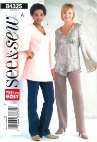 B4325 Butterick Pattern EASY Top PETITE Misses Size 18 -20 -22
