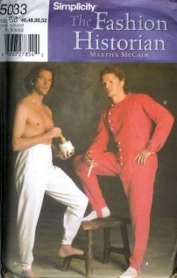 S5033 Simplicity Pattern HISTORIAN Costumes by MARTHA McCAIN Mens Size AA 38-44