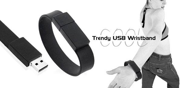 COOL-LOOK USB Wristband with 1GB Flash Memory