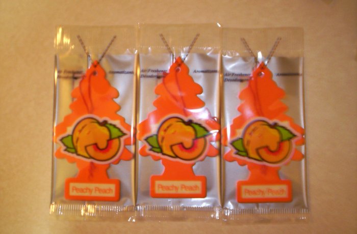 Peachy Peach Tree Air Freshener - Lot of 3 -