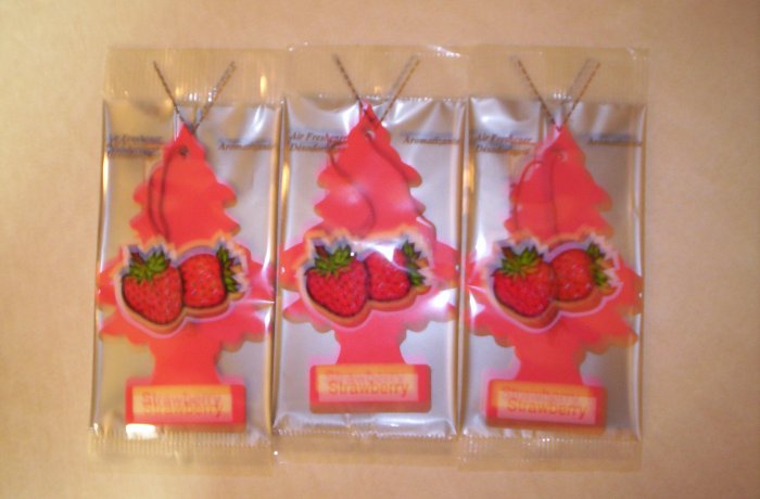 Strawberry Tree Air Freshener - Lot of 3 -
