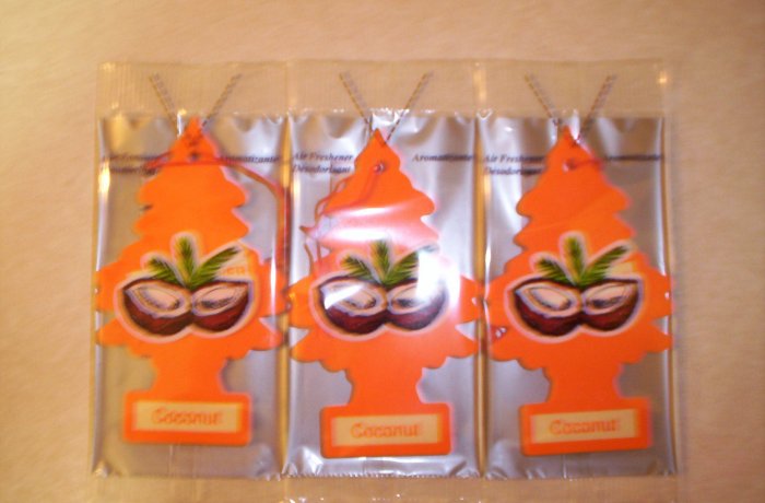 Coconut Tree Air Freshener - Lot of 72 -