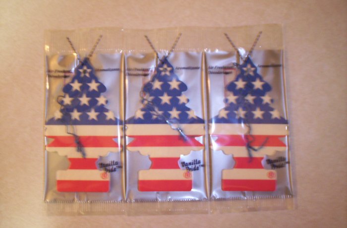 Vanilla Pride Tree Air Freshener - Lot of 3 -