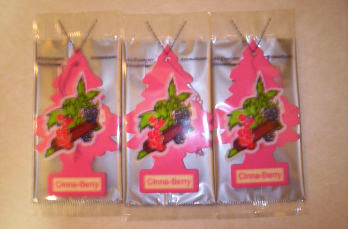 CinnaBerry Tree Air Freshener - Lot of 3 -