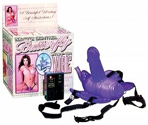 Remote Butterfly Strap-on vibrator