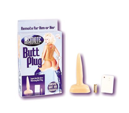 Wireless remote butt plug