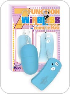 Wireless Remote Control Vibrating Egg - Blue