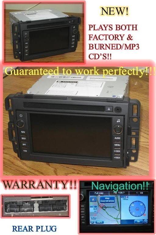 NEW 2007-2009 CHEVY SILVERADO TAHOE GMC BOSE NAV NAVIGATION RADIO CD DENALI