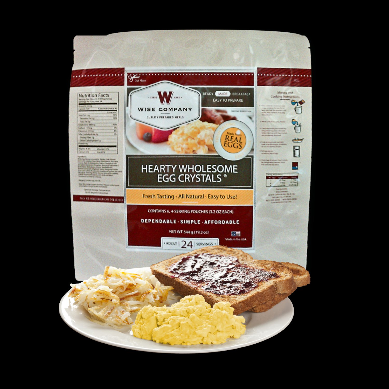Wise Food: Real Eggs (24 Serving)