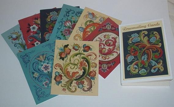 Rosemaling Notecards