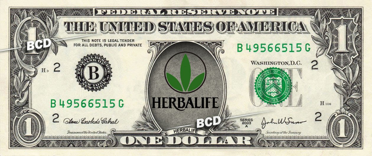 HERBALIFE on REAL Dollar Bill Cash Money Collectible Bank Note Dinero Currency