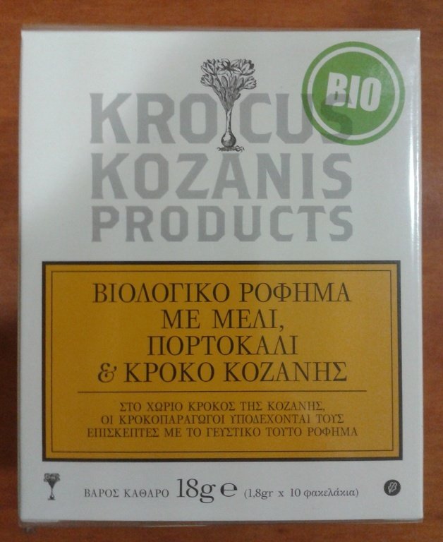Organic Beverage with Saffron, Honey & Orange