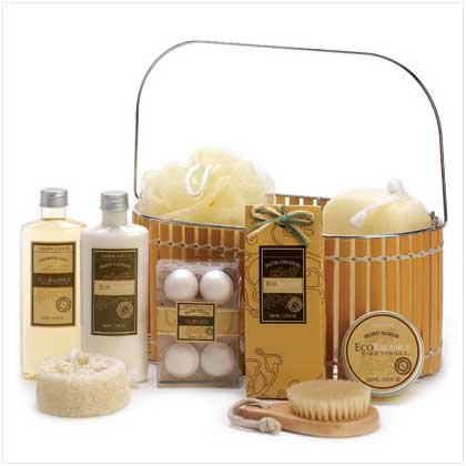 Warm Vanilla Spa Basket