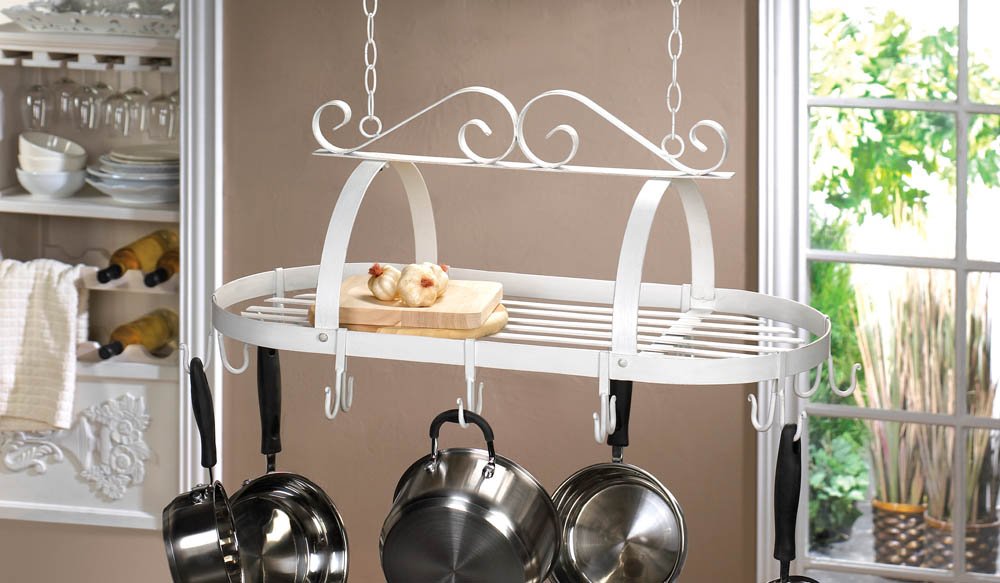 SCROLLWORK HANGING POT HOLDER