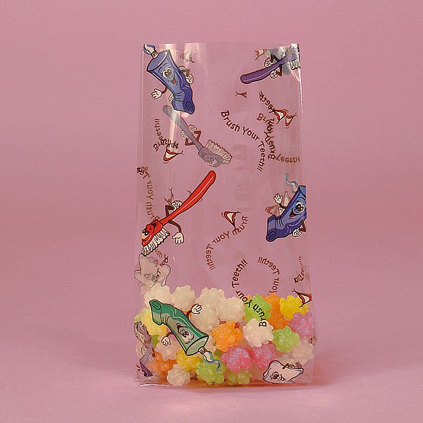Brush Your Teeth Cello Bags 100 cnt, 3.5" x 7.5" size