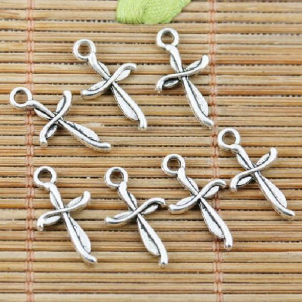 Tibetan silver 2-sided mini cross Lot of 5/$4.25 per lot