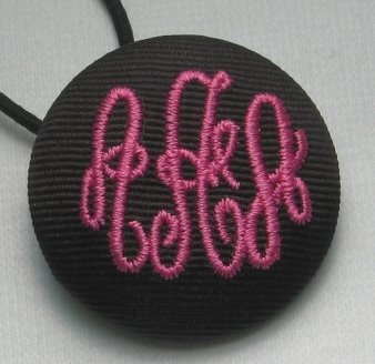 Monogrammed Ponytail Holder
