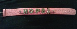 Rhinestone hope breast cancer bracelet