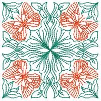 Vintage Butterfly Quilt Embroidery Designs 5x5 Hoop