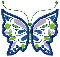 Applique Spring Butterfly Machine Embroidery Designs 4x4 Hoop