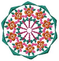 Colorful Circles Machine Embroidery Designs 4x4 Hoop