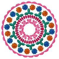 Colorful Circles Machine Embroidery Designs 5x7 Hoop