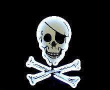 Neon Pirate sign Pirates of the Caribbean