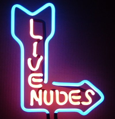 16 x 10 Neon Live Nudes Sign