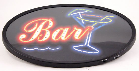 Brand New 13 x 21 Neon Bar Sign w Adaptor:Saloon