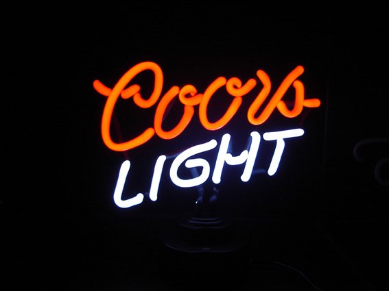 11 x 10 Neon Coors Light Sign